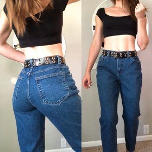 Vintage stretch high waist mom jeans